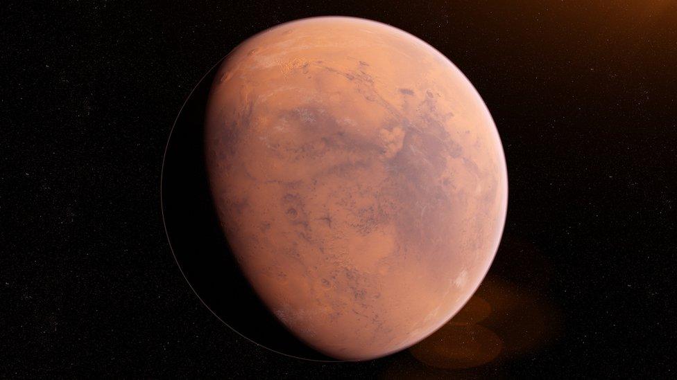 An illustration of Mars