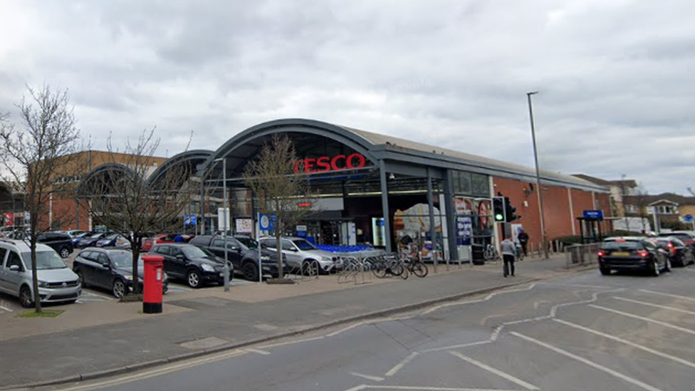 The Tesco in Hurst Road, West Molesey