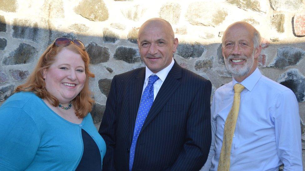 Naomi Long, John Blair and David Ford