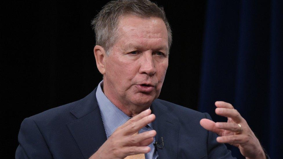 Republican presidential candidate John Kasich.