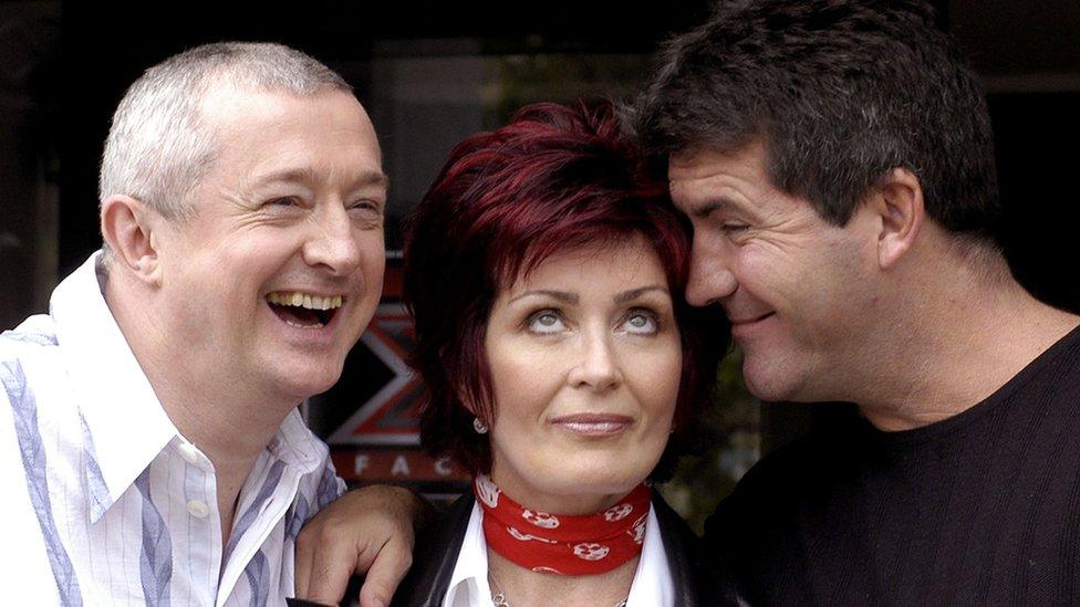 Louis Walsh, Sharon Osbourne and Simon Cowell during Ireland auditions for The X Factor in 2004