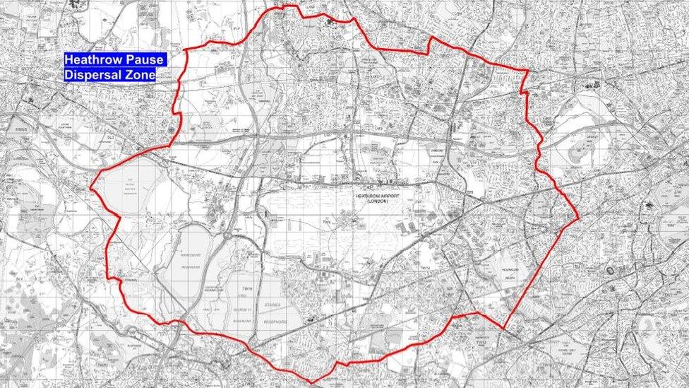 Heathrow dispersal zone