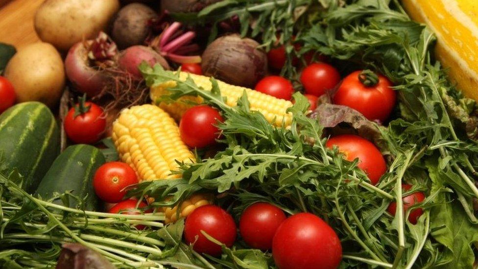 Basket of vegetables