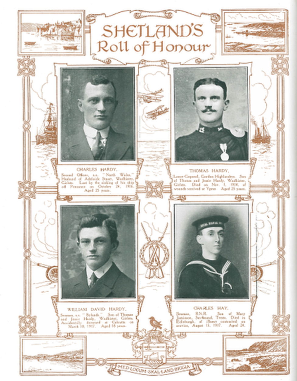 Image from Shetland's Roll of Honour