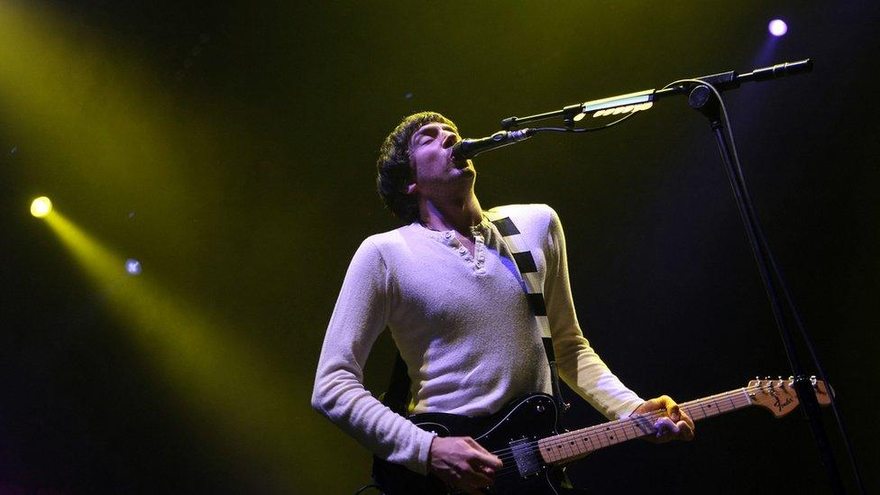 Snow Patrol's Gary Lightbody plays the Odyssey Arena, Belfast, in 2009