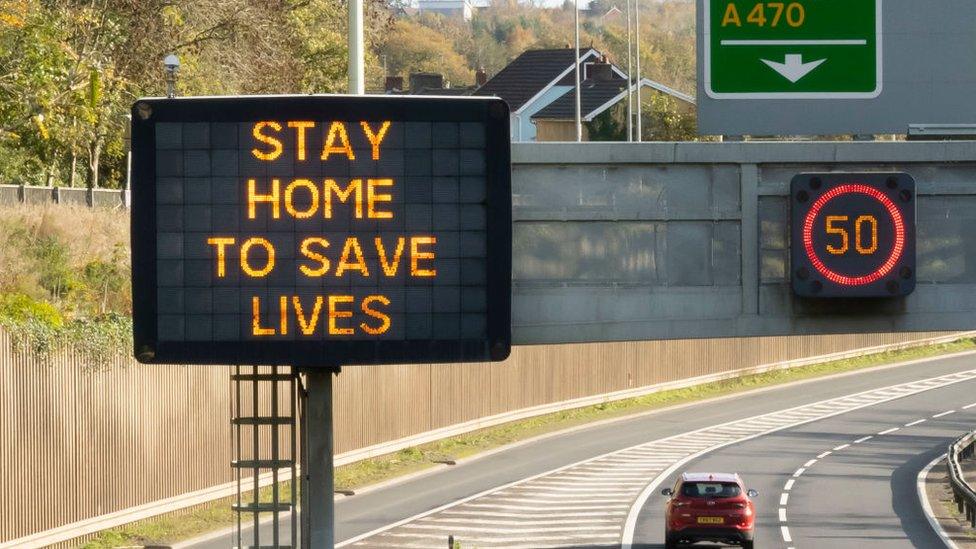 Stay home sign