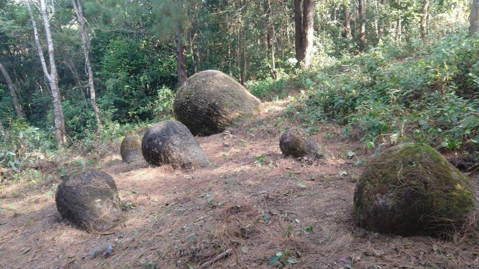 Jars at the Assam site