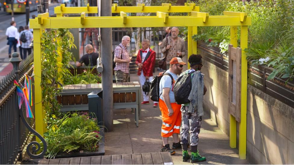 Derek Jarman Pocket Park in Manchester