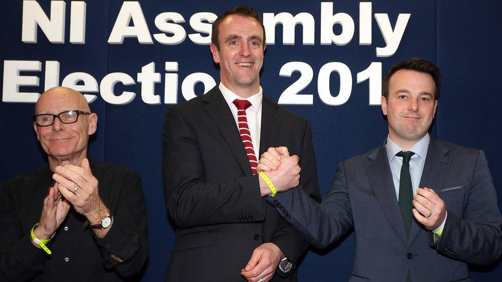 Eamonn McCann, Mark H Durkan and Colum Eastwood