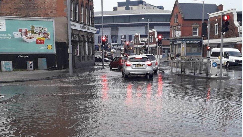 Carlton Road Nottingham flood