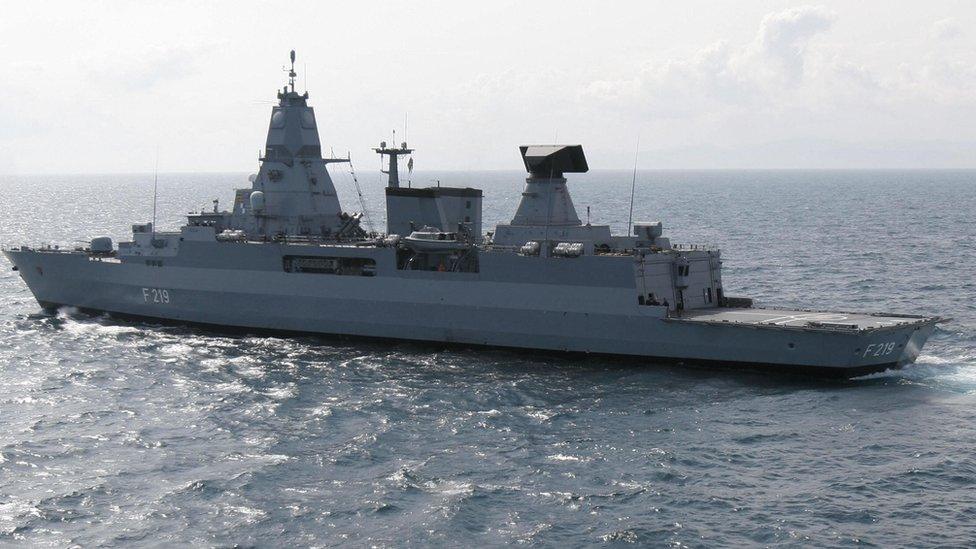 German frigate Sachsen (file pic)