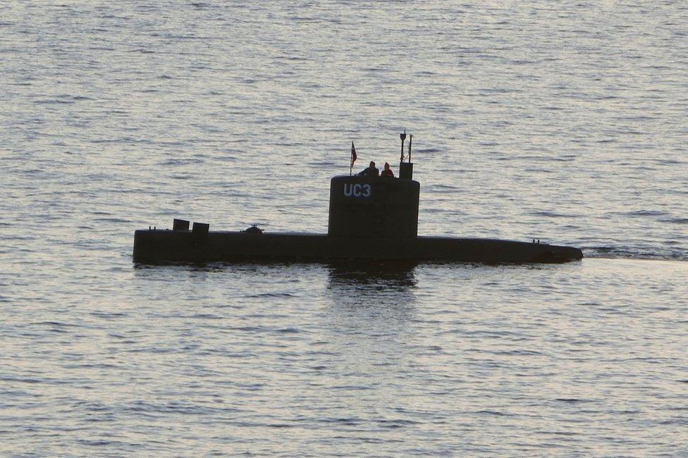 The home-made submarine UC3 Nautilus sails in the harbour of Copenhagen, Denmark, 10 August 2017