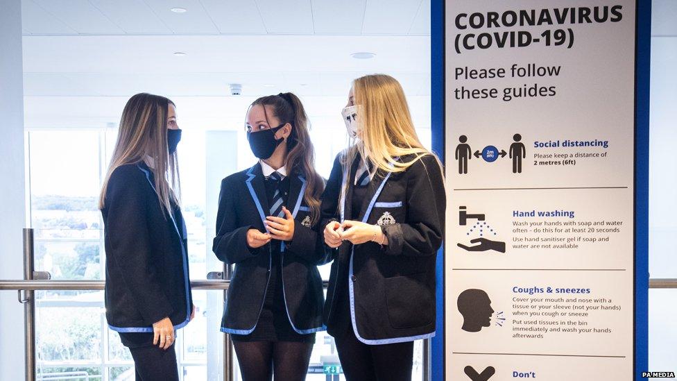 Pupils at a school in Inverclyde