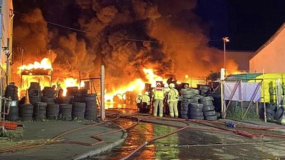 Fire in Rayne Road, Braintree