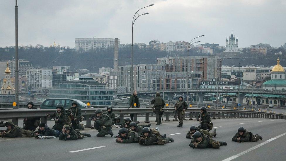 Soldiers in Kyiv