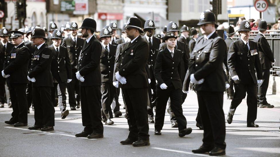 police officers on the road