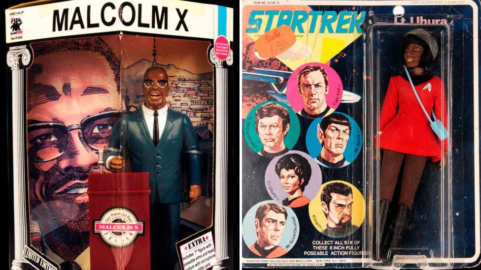 Malcolm X action figure/Lieutenant Uhura figure, Star Trek