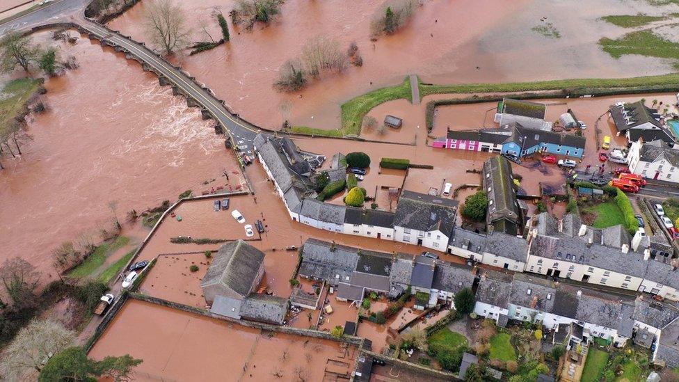 Crickhowell, Feb 2020 Storm Dennis