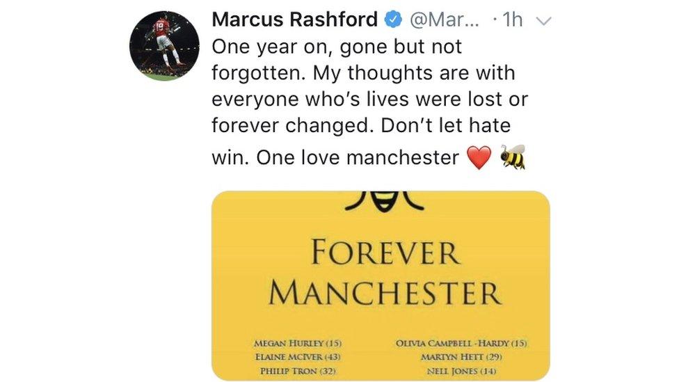 Marcus Rashford tweet