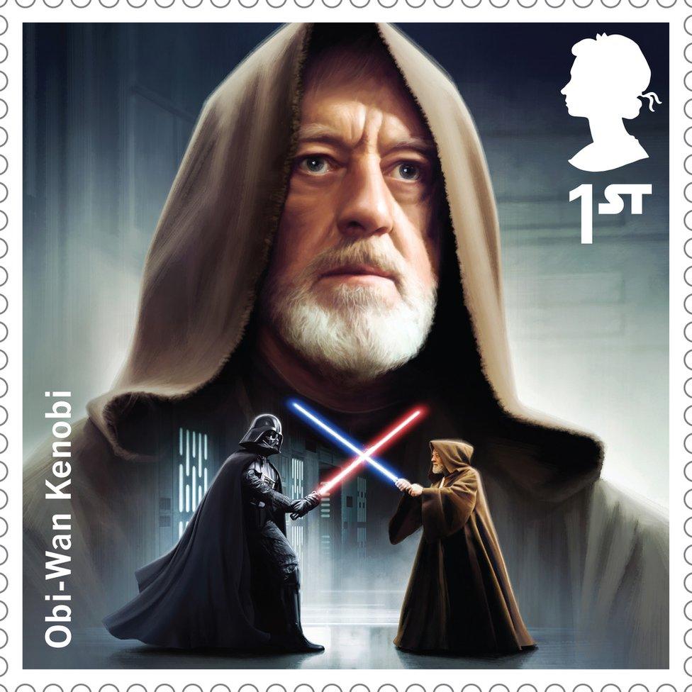 Stamp featuring Obi-Wan Kenobi