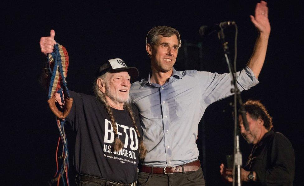 Mr O'Rourke held a campaign concert with famed country musician Willie Nelson