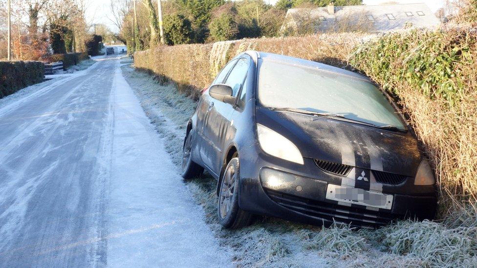 Icy Road Co Antrim