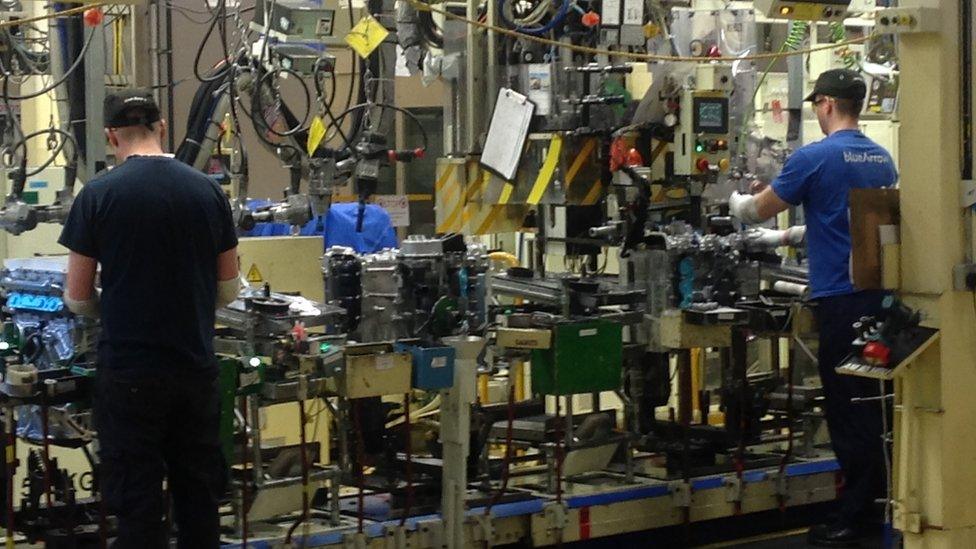 Toyota workers at its Deeside factory