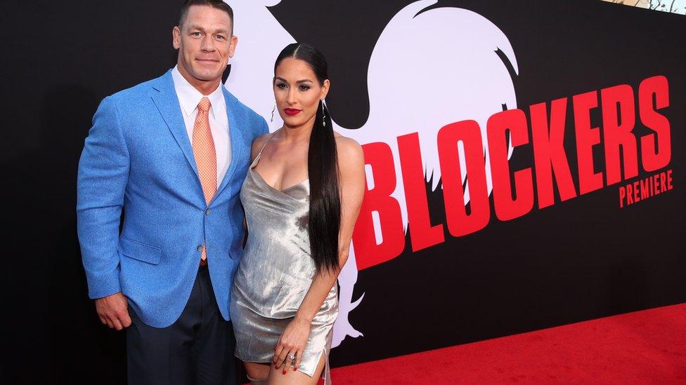 WWE stars John Cena and Nikki Bella