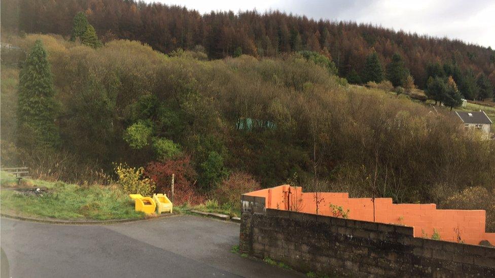 Rear view of house in Tonypandy