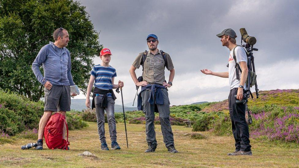 Gwydion Tomos teaching orienteering