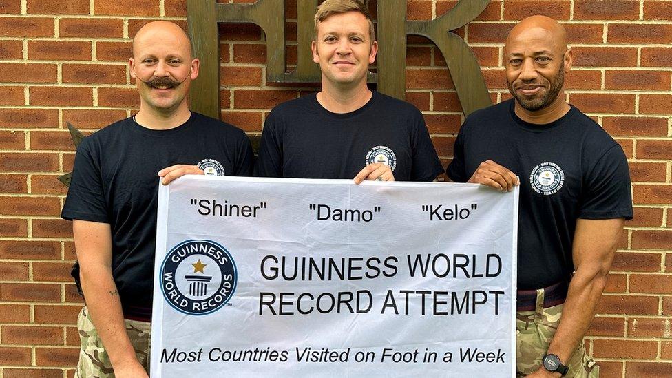 Soldiers from Colchester broke the world record