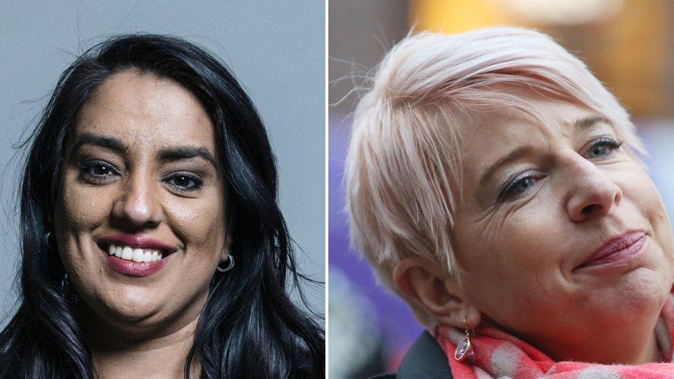 Naz Shah and Katie Hopkins