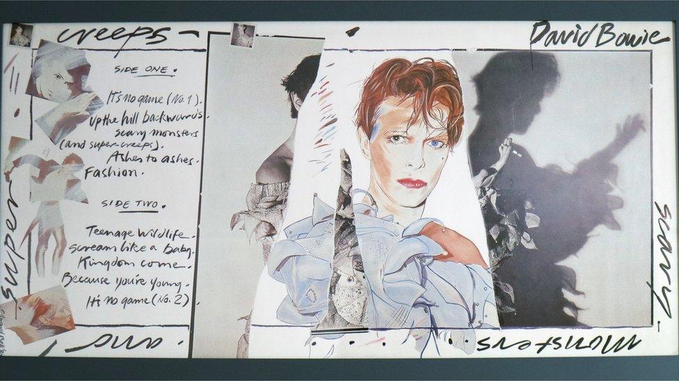 Scary Monsters album design