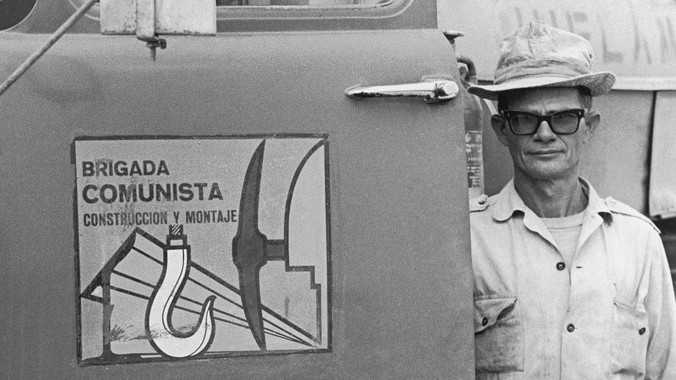 Member of the Communist Brigade, Cuba, undated