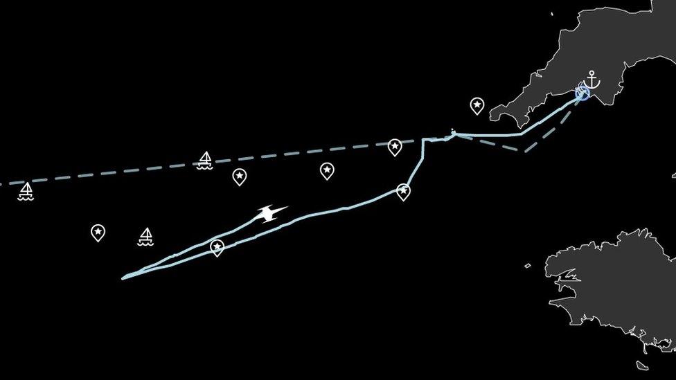 Mayflower Autonomous Ship 400 map