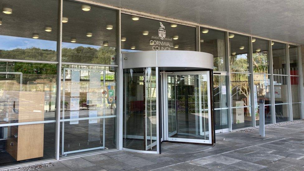 Cornwall Council County Hall entrance