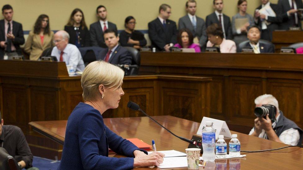 Cecile Richards testifies on Capitol Hill for Planned Parenthood on 29 September 2015