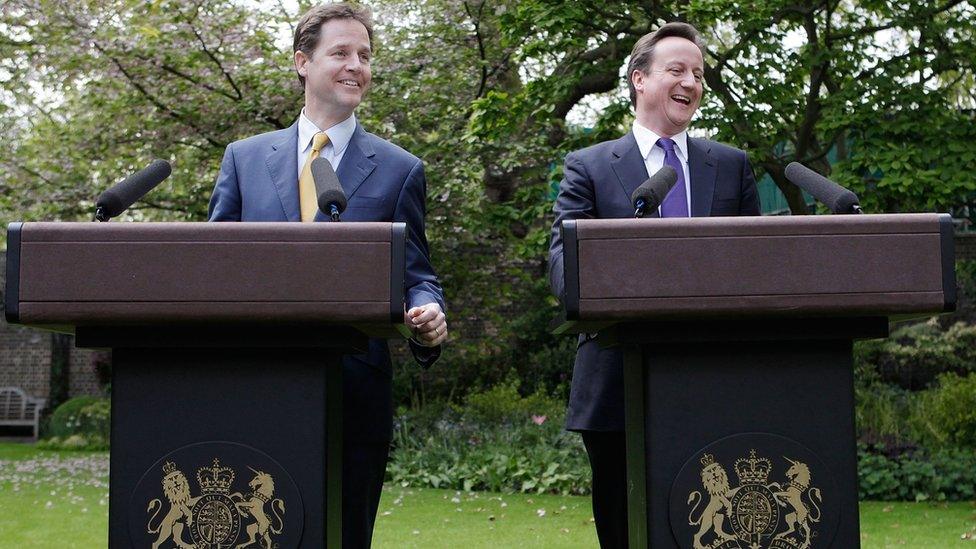 Nick Clegg and David Cameron