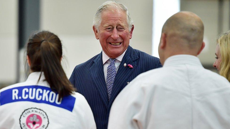 Prince Charles visits Ulster University in Coleraine