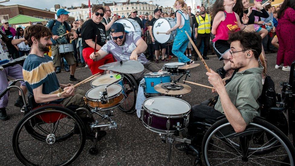 Paraorchestra performing at Brighton Festival