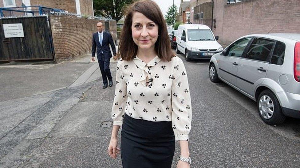 Liz Kendall on a campaign visit in London