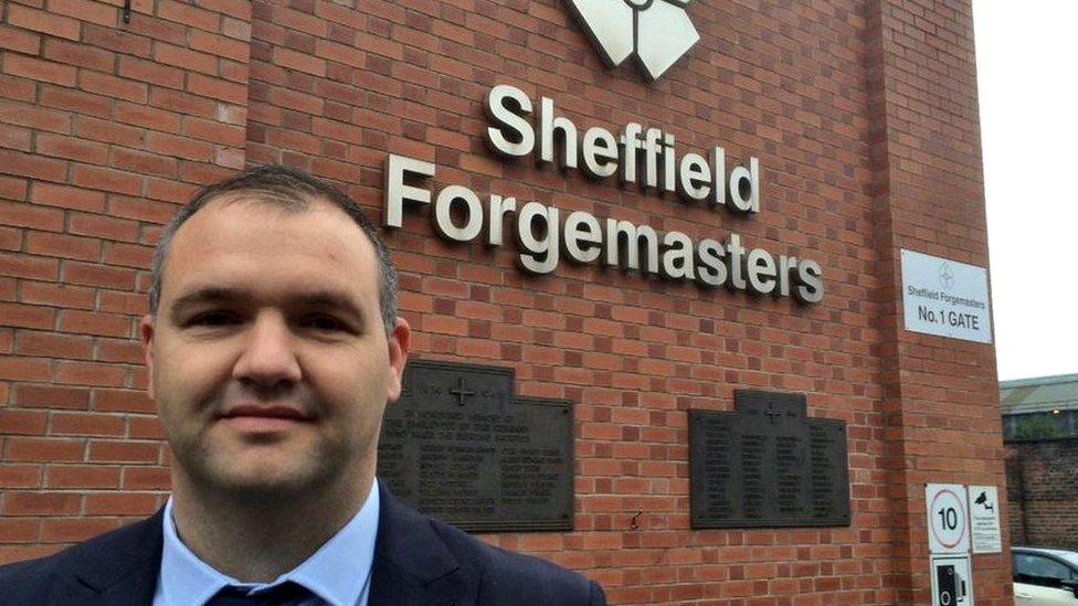 Gareth Barker, group operations director at Sheffield Forgemasters, said the project would be a "huge boost" to northern engineering companies