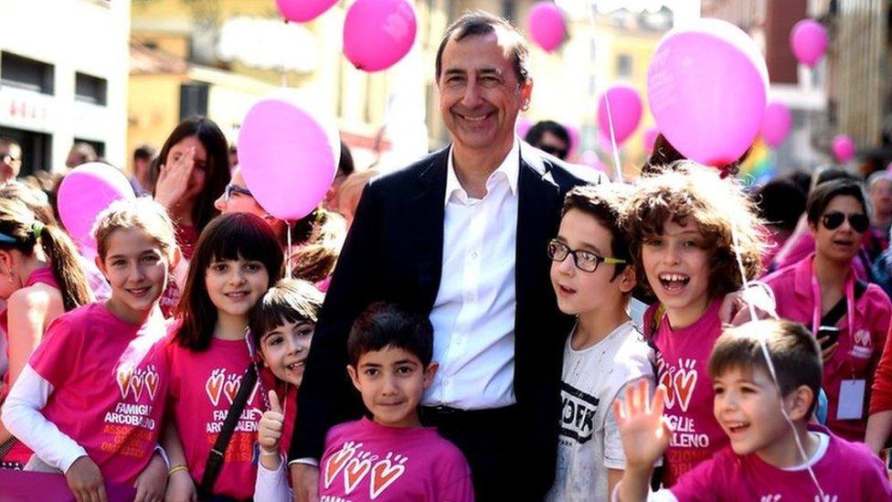 Milan's centre-left mayor Giuseppe Sala allowed same-sex parents to register their children, but the government has said that must stop