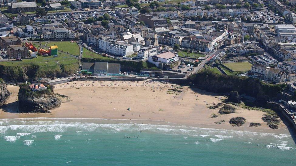 Newquay beach