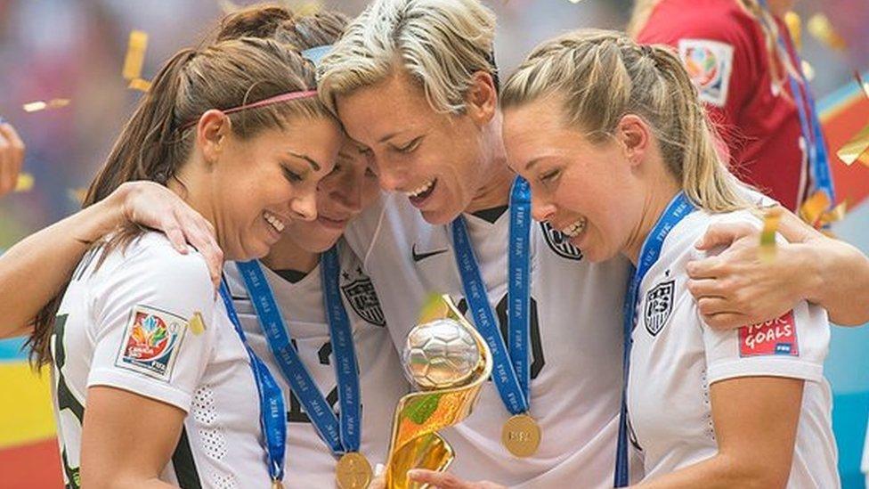 United States celebrate 2019 World Cup win