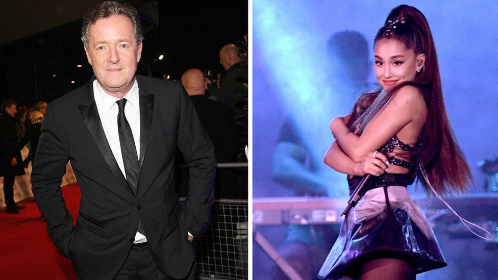 Piers Morgan and Ariana Grande