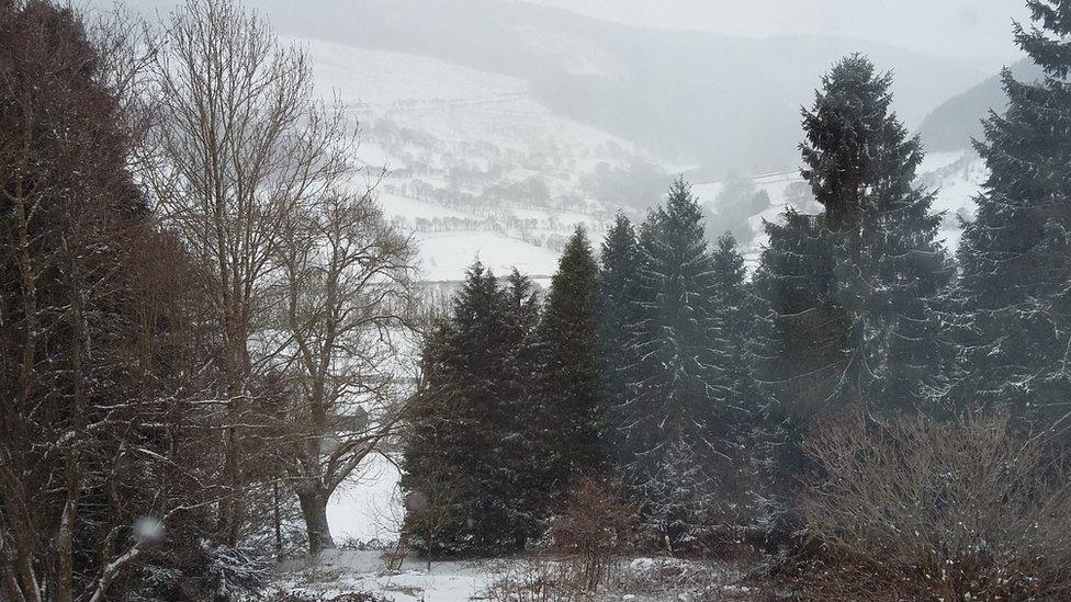 The Tanat valley at Llangynog in Powys