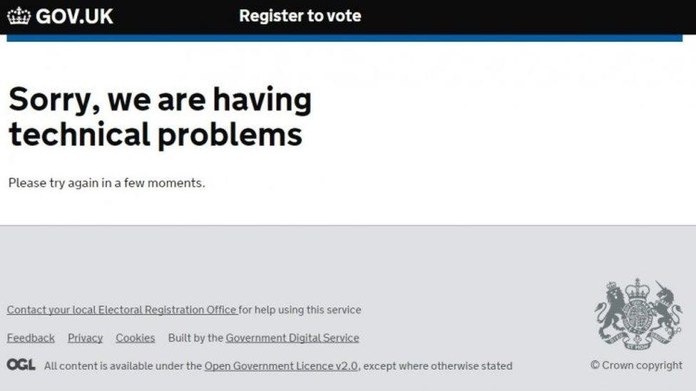 Register to vote site