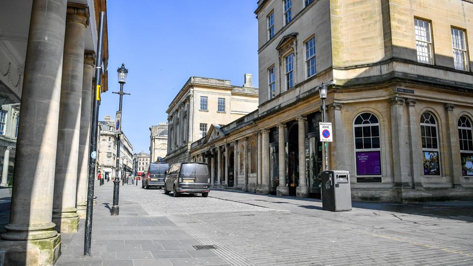 Bath city centre, 24 March 2020