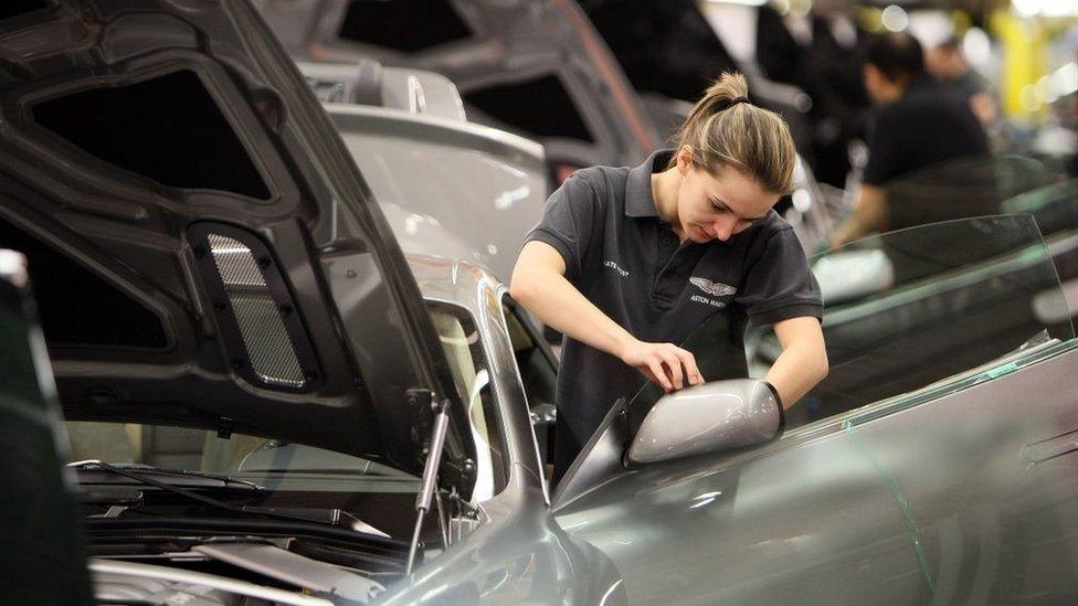 Aston Martin worker